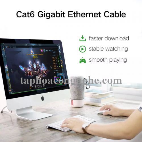 Ugreen 20179 10M màu Trắng Cáp Mạng Lan Cat6 UTP NW102 30020179